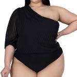 Wntco Top Dollar Plus Size Bodysuit Top