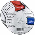Makita 5 Pack - 4 Inch Cut Off Wheels For 4" Grinders - Aggressive Cutting For Metal & Stainless Steel - 4" X .045"
