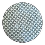 Ceramic Dinner Plate - Green Grids.