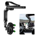 Wuyaoyao Sun Visor Car Phone Holder 1080 Rearview Phone Holder For Car Sun Visor Clamp Multifunctional Rotatable And Retractable