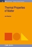 Thermal Properties Of Matter Hardcover