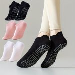 3 Pairs Women's Yoga Socks Anti-slip Grip Breathable Perfect For Running Yoga Pilates And Fitness