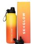 Skyglow Double Wall 1.2L Water Bottle For Gym/sports- Fire