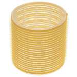 Cling Hook & Loop Hair Perm Curlers 65MM Yellow 6 PACK