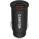 Canyon C-20B03 Pd 30W QC3.0 18W Pocket Size Car Charger With 1-USB A+ 1-USB-C Input: DC12V-24V Output: Usbc: PD30W 5V3A 9V3A 12V