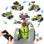 Dieba 5 In 1 Robot Building Kit For Kids Educational Stem Building Blocks Set Remote & App Control Construction Robot/tracked Racer/tank/bulldozer