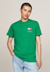 Tommy Hilfiger Tjm Slim Essential Flag Tee Ext - Green Malachite