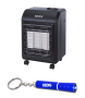 Safy LQ-KB1 3 Panel Gas Heater - Black With Hds Torch