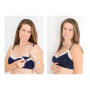 2-PACK Vogue Nursing Bra A-d Cups - Medium 34 / Navy X2