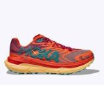HOKA Men's Tecton X 2 Trail - Cherry jubilee flame - UK10.5