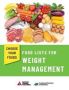 Choose Your Foods: Food Lists For Weight Management   Paperback