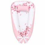 Cherry Blossom Pink Flower Baby Nest Pod Newborn Lounger