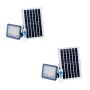 Pack Of 2- 80W Solar Flood Light With Solar Panel