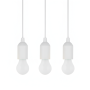 White Pull Cord Lights - Set Of 3 - White