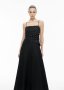 Spot Bodice Maxi Dress