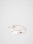 Evelyn Curve Cuff Bangle - 0 Silver
