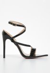DAGGER1 Barely There Stiletto Heel - Black