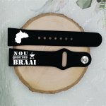 Africa Nou Gaan Ons Braai Personalized Watch Band
