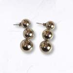 Tripple Ball Stainless Steel Earrings - Silver Free