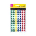 Stickers Stars Asstd Cols Pkt 168