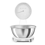 Smeg Analogue And Digital Kitchen Scales – White