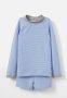 Cotton On Flynn Rash Vest And Billy Boyleg Trunk Set - Dusk Blue/vanilla Texture