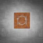 Restaurant Sign D01 - Rust - Powder Coated Aluminum