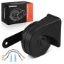 A-premium Snail Horn Low Universal Electric Horns - 12V 110DB - Compatible With Most Car Trucks Scooter Motorcycles & Special Ve
