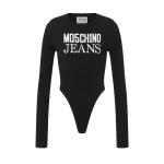 Logo Stretch Bodysuit -black