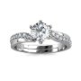 Cel Sta 925 Sterling Silver 1.00CT Moissanite Briella Twist Ring