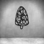 Christmas Tree Wall Art D19 - 450MM Silver