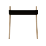Leaning Desk Full Drawer - Black
