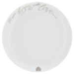 White Home With Love Dinner Plate