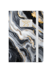 2025 A5 Trend Marble Diary Black