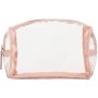 Clicks Pvc Square Cosmetic Bag With Rose Gold Trim