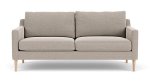 Astha 2 Seater Couch Agnes Brown Oak Soap Legs - Agnes Brown