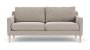 Astha 2 Seater Couch Agnes Brown Oak Soap Legs - Agnes Brown