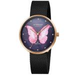 Strand By Pink Butterfly - Night Lds Butterfly Mesh Strap S700LXVBMB-DBP