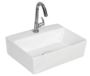 Counter Top Ceramic Basin / Table Top Cubic - White