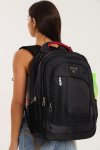 Prasdos Maxi Backpack Black School Bag – Travel Bag 60CM X 40CM With Multiple Compartments & Free Water Bottle