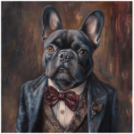 FSC2387 Printed Panel French Bulldog