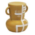 Abstract Ceramic Stool