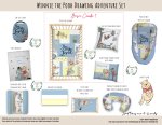 Cot Duvet Bedding Winnie The Pooh Drawing Adventure Set