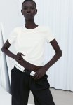 Twist-detail T-Shirt - White