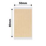 NB735 - - B1 B2 B21_PRO Models Only - 50X80MM - 95 Red & Black Dual Colour Kraft Paper Labels