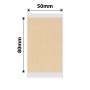 NB735 - NIIMBOT - B1 B2 B21_PRO MODELS ONLY - 50X80MM - 95 RED & BLACK DUAL COLOUR KRAFT PAPER LABELS