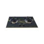 2-BURNER Tempered Glass Panel Gas Stove With Auto-ignition
