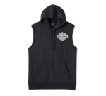 Men’s Screamin’ Eagle Sleeveless Hoodie – Black Beauty