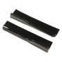 Rear Side Skirt Winglets Abs Universal Car Diffuser Splitter Black 2PCS