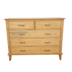 Charlisle Chest Of Drawers - American Oak Cotton White Finish